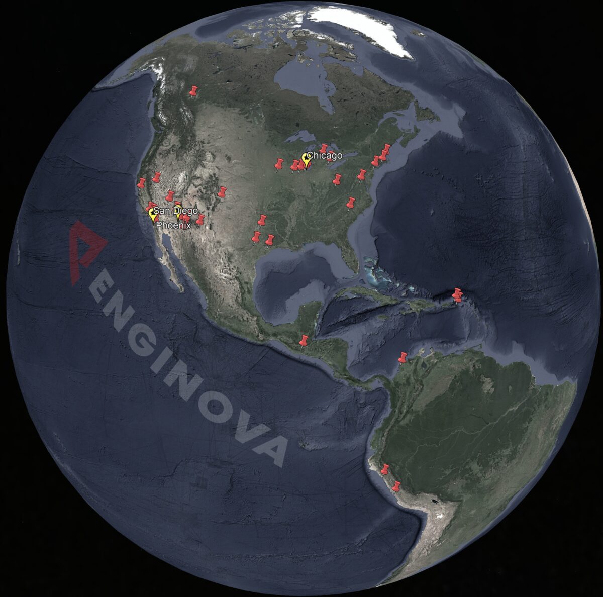 Enginova Project Locations